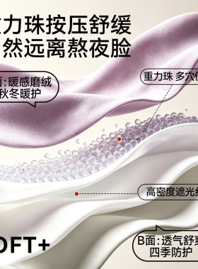 男士重力珠遮光防直吹深睡帽