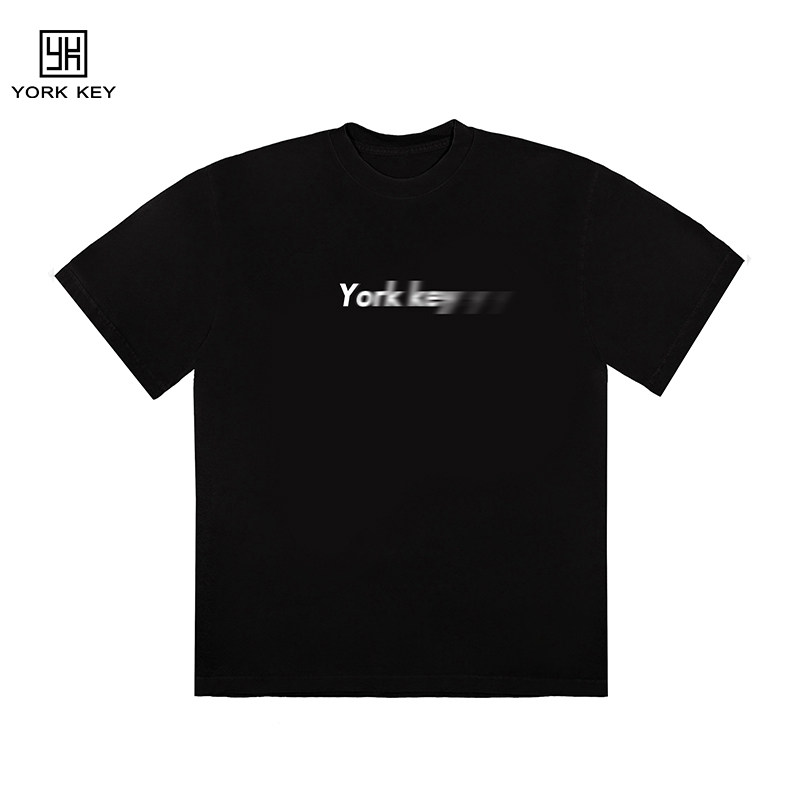 约启酷黑系列棉料宽松潮流百搭t恤 约启T恤