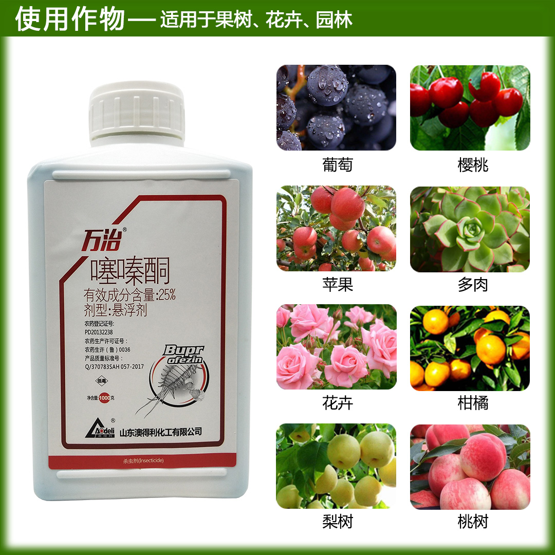 万治25%噻嗪酮噻嗪铜多肉虫剂蚧壳虫专杀介壳虫专用药小白杀虫剂-图1