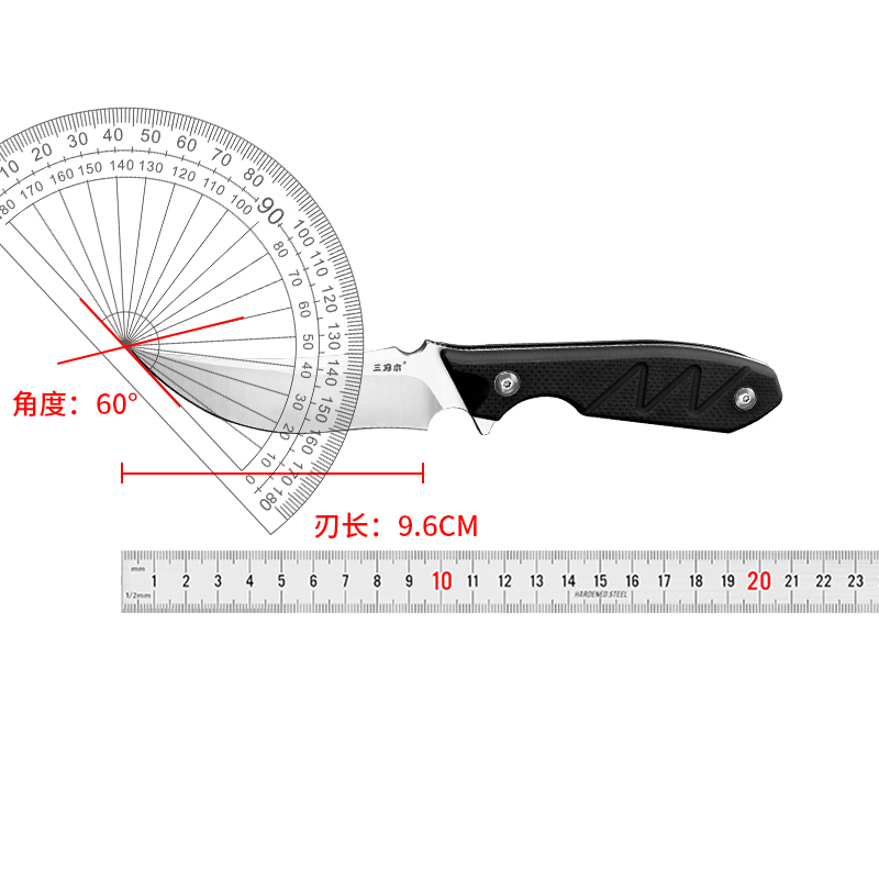 三刃木S755户外刀具战术军工特战退役直刀野外丛林求生刀具军工刀 - 图3