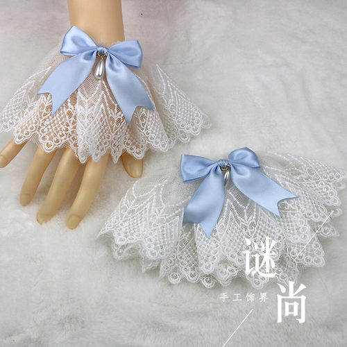 原创手作天使柄/天使之书洛丽塔kc小物Lolita发带bnt颈链手袖花丸 - 图0