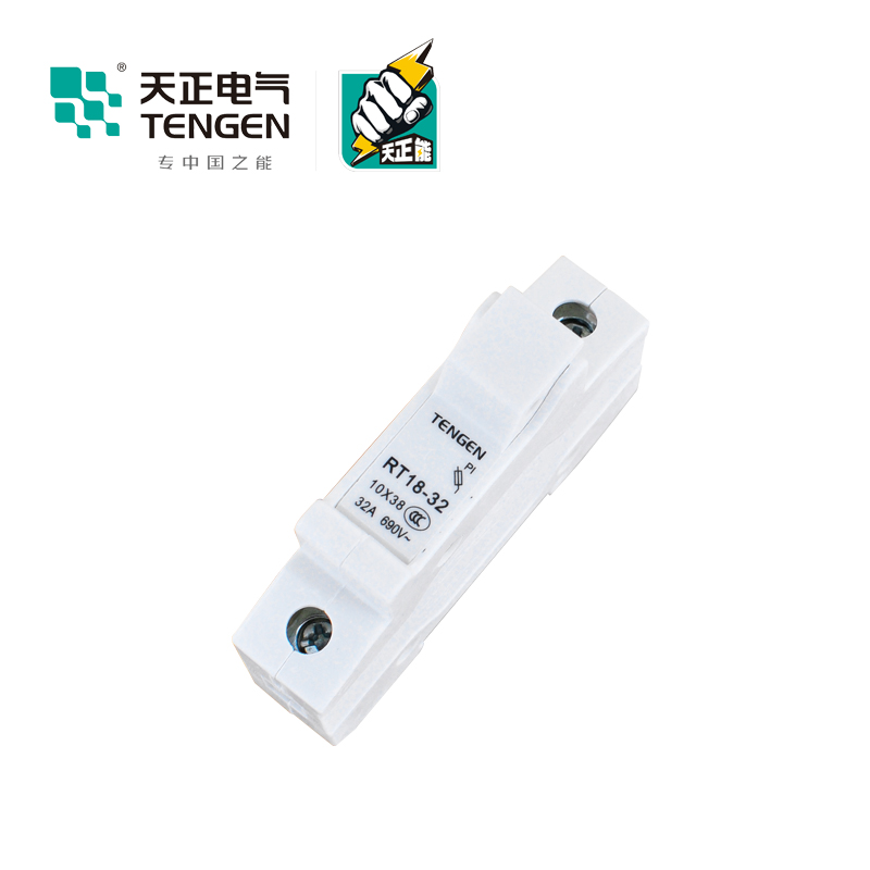 TENGEN天正 RT18-32 1P熔断器底座 10×38保险丝座 RO15 RS15底座 - 图0