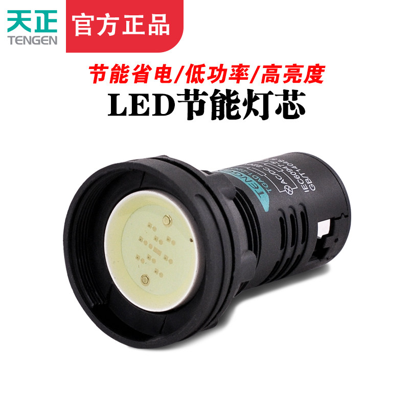TENGEN天正 TGAD1-22DE指示灯信号灯警示灯黄绿白蓝红220V 22孔,淘宝优惠券,粉丝福利购,淘宝优惠卷