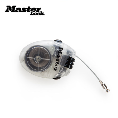 玛斯特钢丝缆绳头盔锁电动车防盗可伸缩密码锁行李箱包拉杆箱锁 - 图3