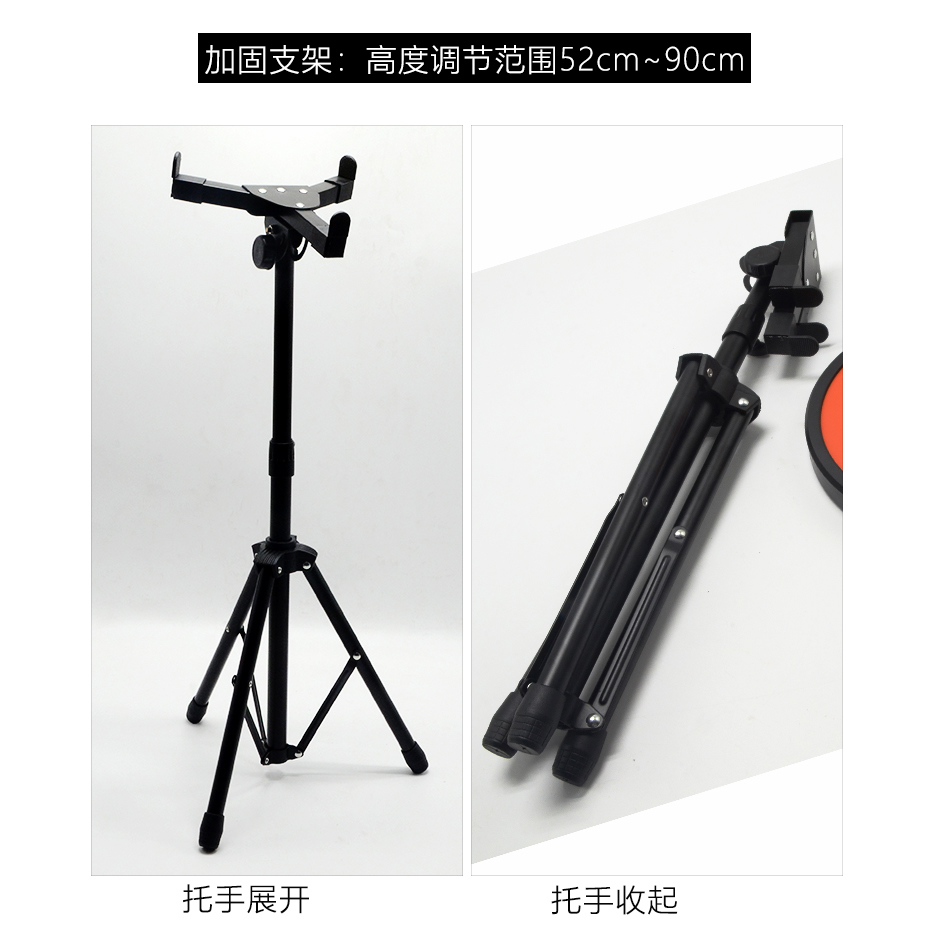 长尧乐器专营店伊诺系列哑鼓垫电子节拍器套装12寸亚鼓打击板初学入门架子鼓哑鼓2