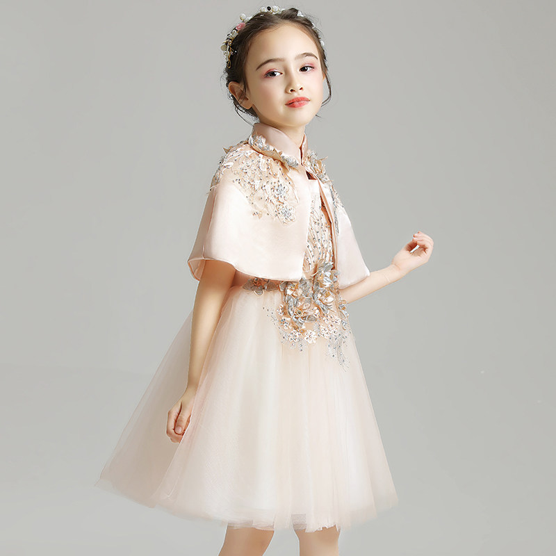 女童礼服公主裙花童婚纱走秀儿童钢琴演出服主持人晚礼服洋气秋冬,淘宝优惠券,粉丝福利购,淘宝优惠卷
