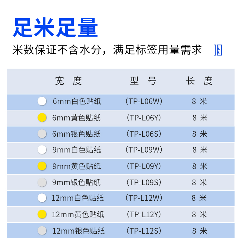 硕方TP60i 66i贴纸线号机标签贴纸打印标签办公不干胶贴纸打印号码机打码机套管机打字机硕方打印机贴纸原装 - 图1