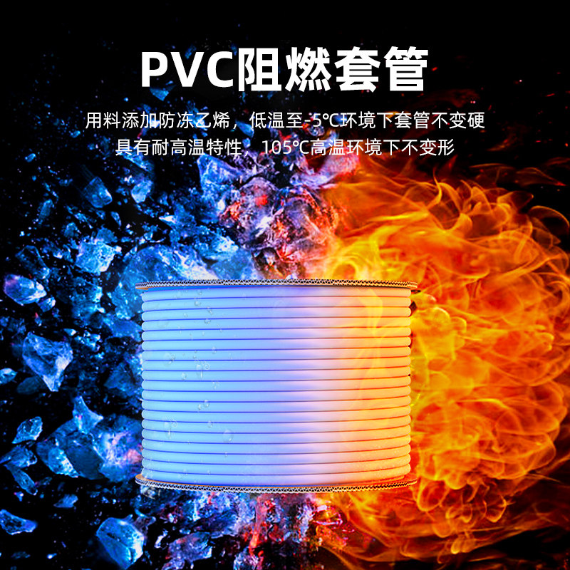 【官方正品】硕方pvc号码管线号管线号机套管打码机空白色内齿梅花管电缆打号机电工电线编码管0.5-4-10平方_虎窝淘