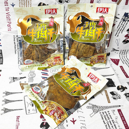 包邮 特色食品 伊达手撕牛肉干沙嗲味 小包装 休闲零食 有嚼劲 - 图2