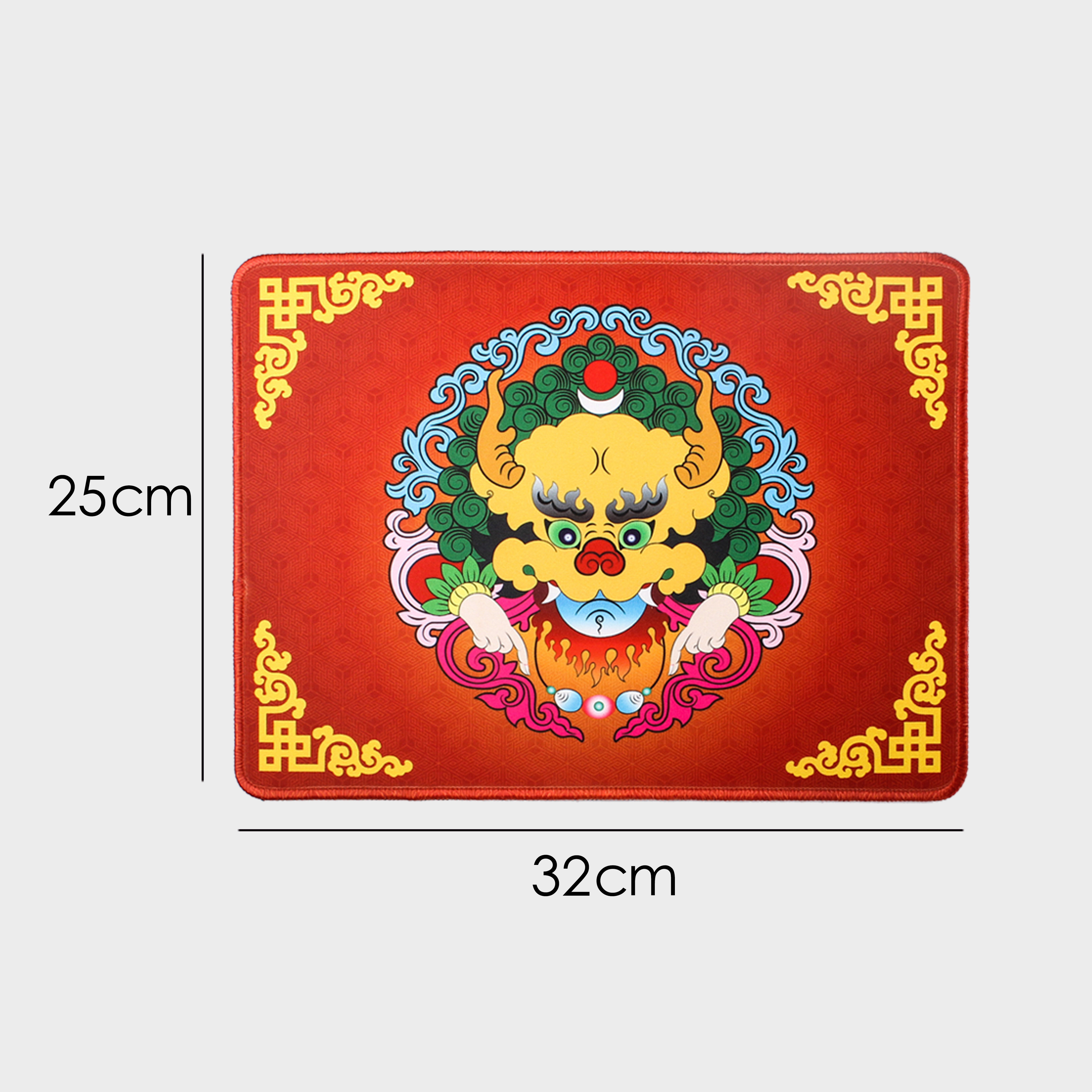 青海博物馆文创 吉祥八宝鼠标垫 创意防滑锁边垫制作小号定制包邮