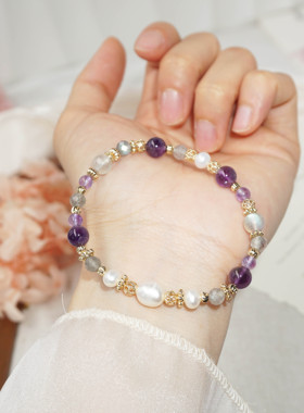 天然水晶ins细珠手链手串