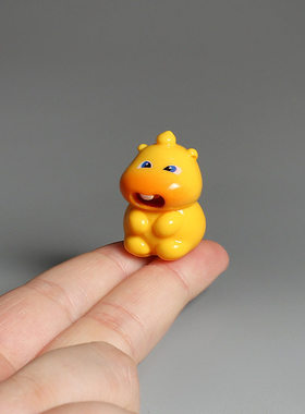 可爱迷你小黄鸭树脂桌面摆件