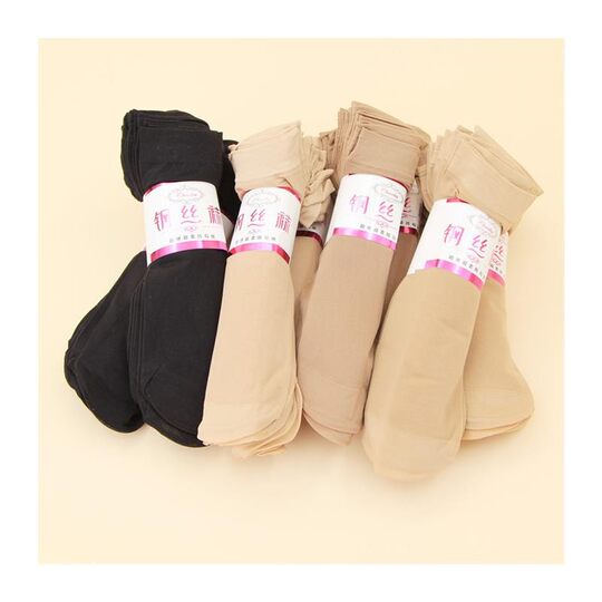 Short stockings women's socks summer new women's short steel stockings socks women's transparent skin color women