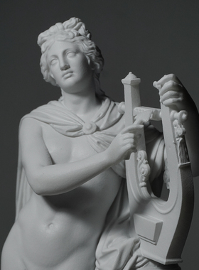 阿波罗弹奏七弦琴树脂雕塑