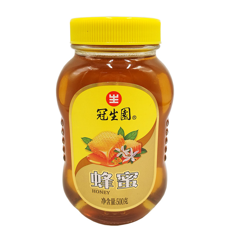 冠生园蜂蜜500g 油菜荆条洋槐土蜂蜜 柠檬茶烘焙抹面包原料