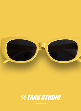 甜酷辣妹Y2K玫红色墨镜