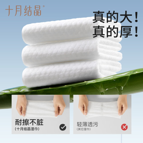 十月结晶婴儿湿巾加厚新生儿手口专用宝宝婴儿湿纸巾带盖80抽10包 - 图2