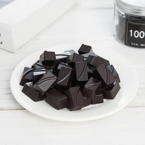 苦色手工无糖纯脂黑巧克力100%88%78%可可含量180g*3罐健身代餐食 - 图0