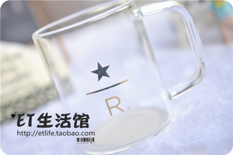 星巴克杯子正品黑R reserve臻选透明经典耐高温玻璃杯高硼硅 - 图0