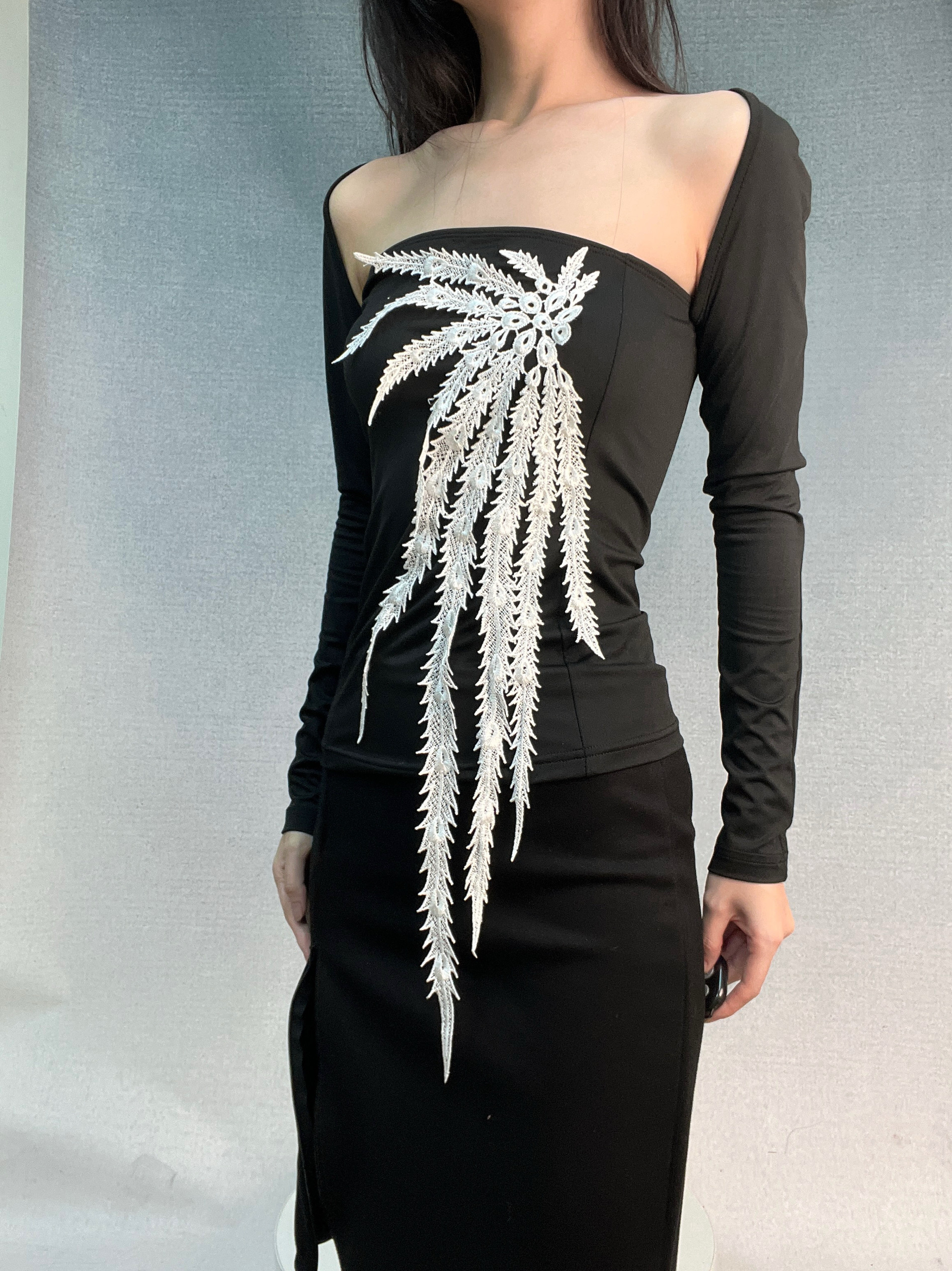 凤凰羽蕾丝立体垂挂小众个性朋克无袖坎肩抹胸内搭自由组合套装,淘宝优惠券,粉丝福利购,淘宝优惠卷