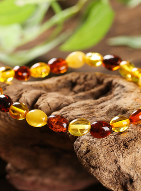 波罗的海儿童琥珀手串无优化手链