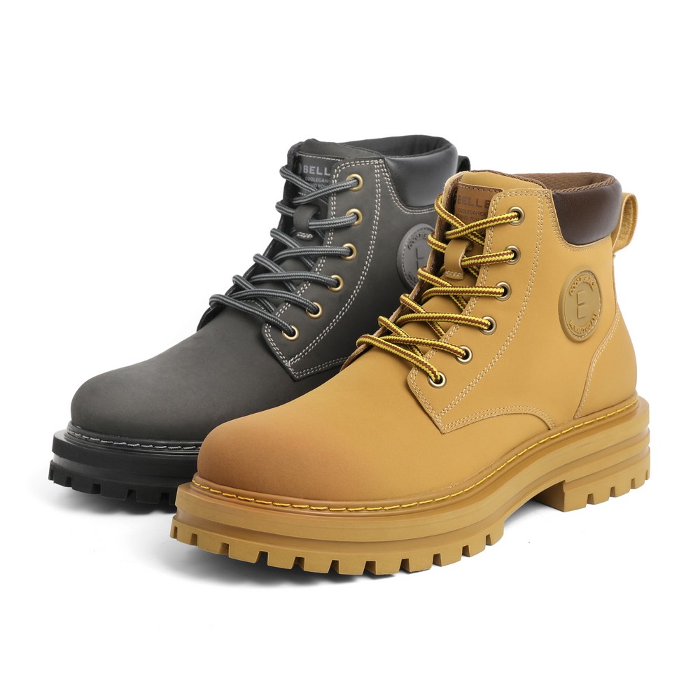 百丽大黄男22冬新商场同款高帮短靴 百丽集团男鞋时装靴