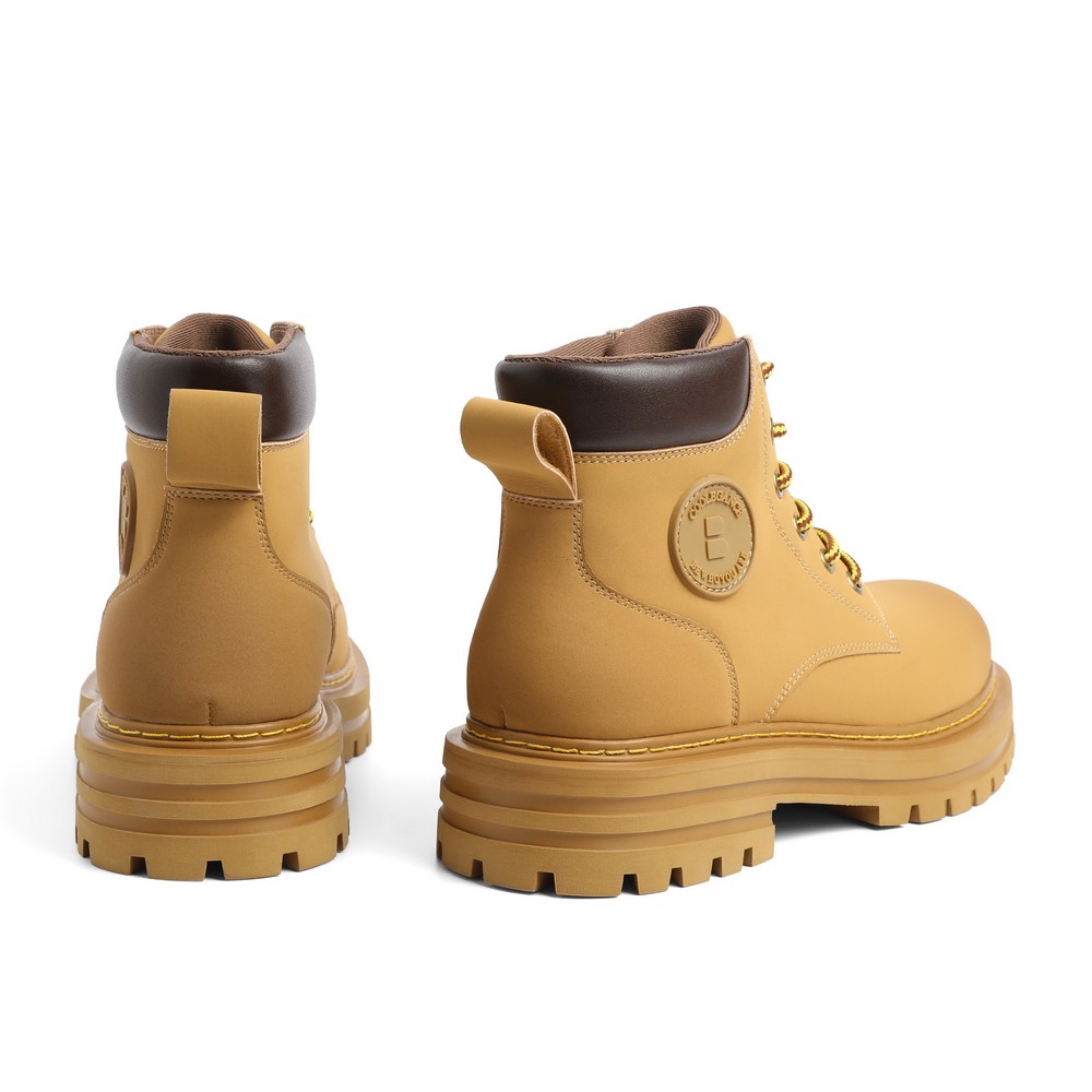 百丽大黄男22冬新商场同款高帮短靴 百丽集团男鞋时装靴