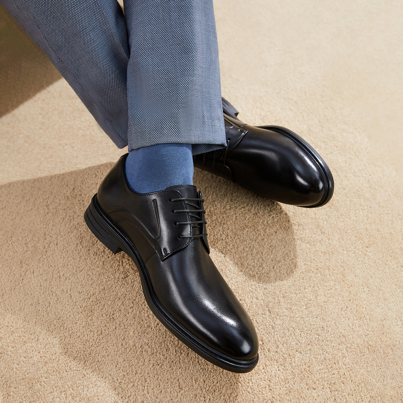 百丽缓震科技系列男2022秋新商务鞋 百丽集团男鞋正装皮鞋