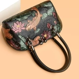 Барсетка, ретро окрашенная сумка на одно плечо, из натуральной кожи, коллекция 2023