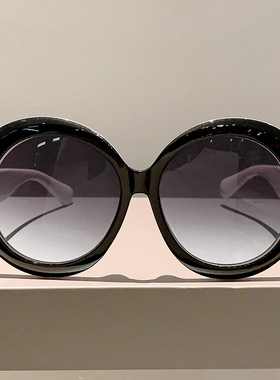 防紫外线圆形个性复古大框太阳镜