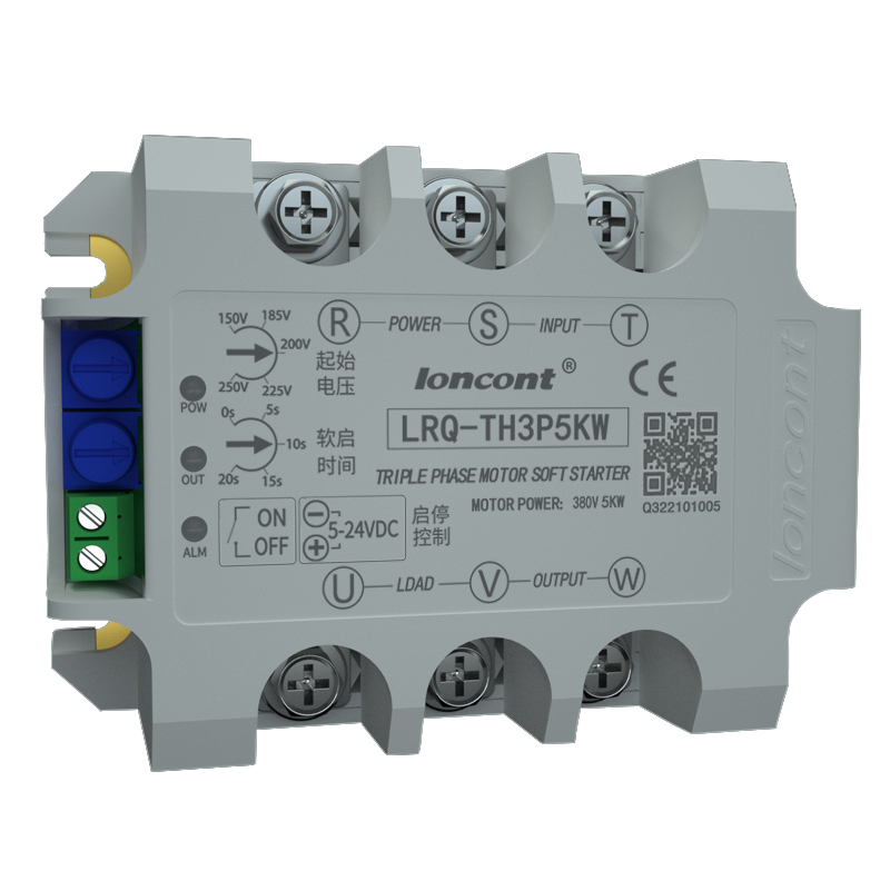 loncont三相电机软启动器在线式缓启动模块LRQ-TH3P5KW降压控制器 - 图3