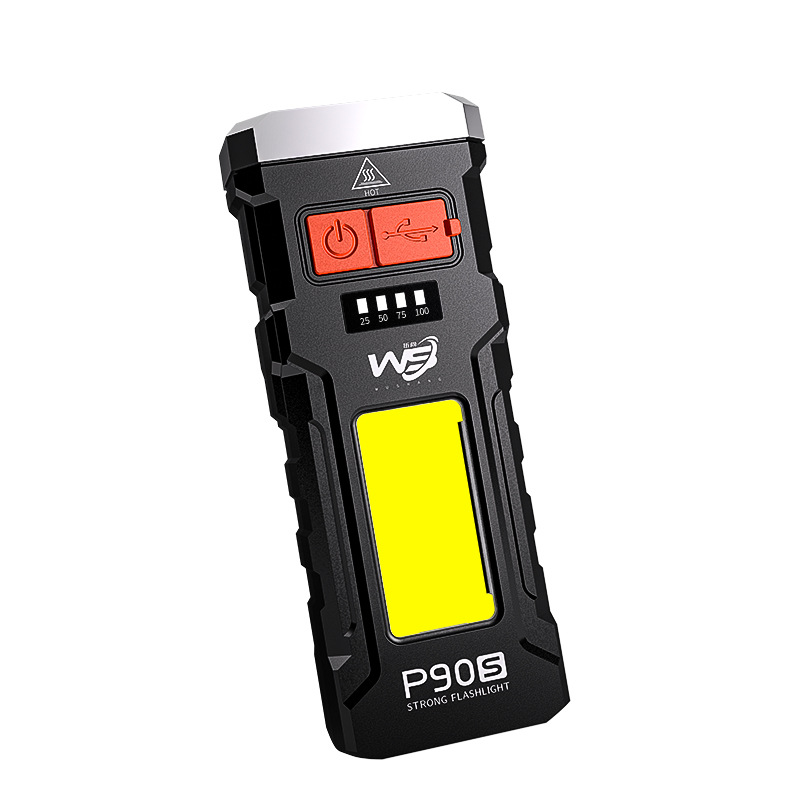 Cross-border new portable dual light source flashlight TYPE-C fast charging multi-function eight-wick work light emergency hand.2