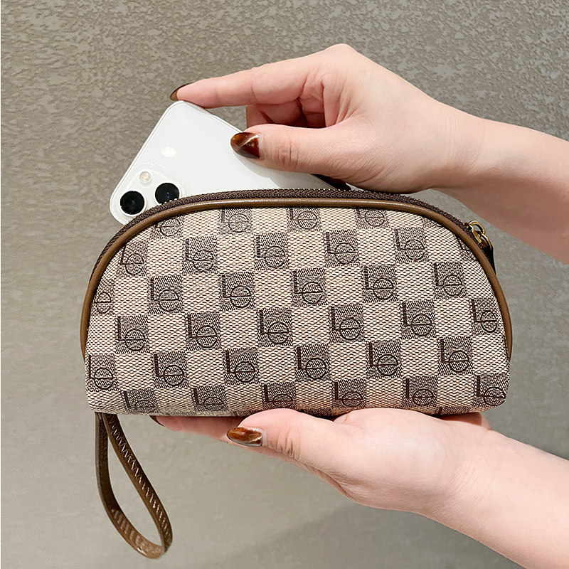 老花手拿包手拎包零钱包2025新款时尚钱包手机包妈妈用软皮钥匙包,淘宝优惠券,粉丝福利购,淘宝优惠卷