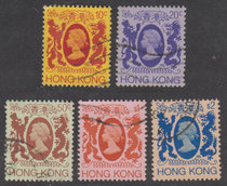 Hong Kong Modern stamps 1982 R34 Queen Elizabeth IIs fourth old product 5 pieces 1 group