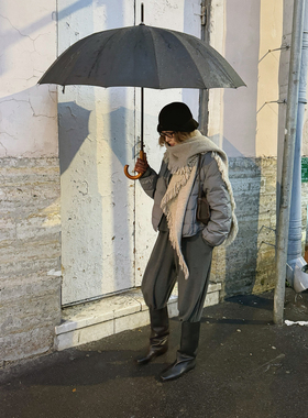 MOERSHOP“一条走天下”超棒软糯多功能羊毛混纺毛织三角围巾披肩