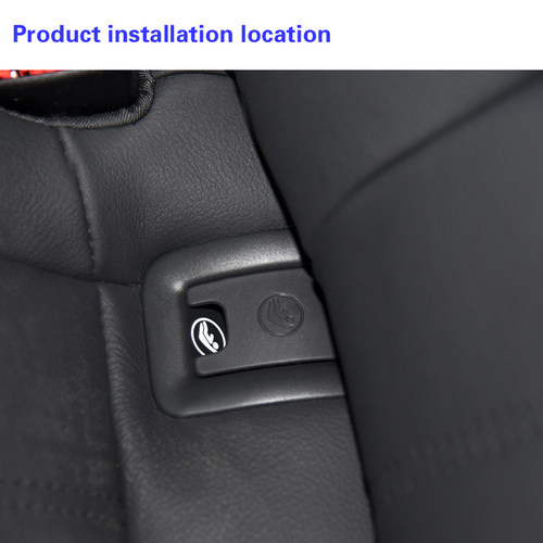 适用奥迪A4LB8B9 A6LC7汽车后排儿童座椅小盖板固定卡扣 安全盖罩 - 图0