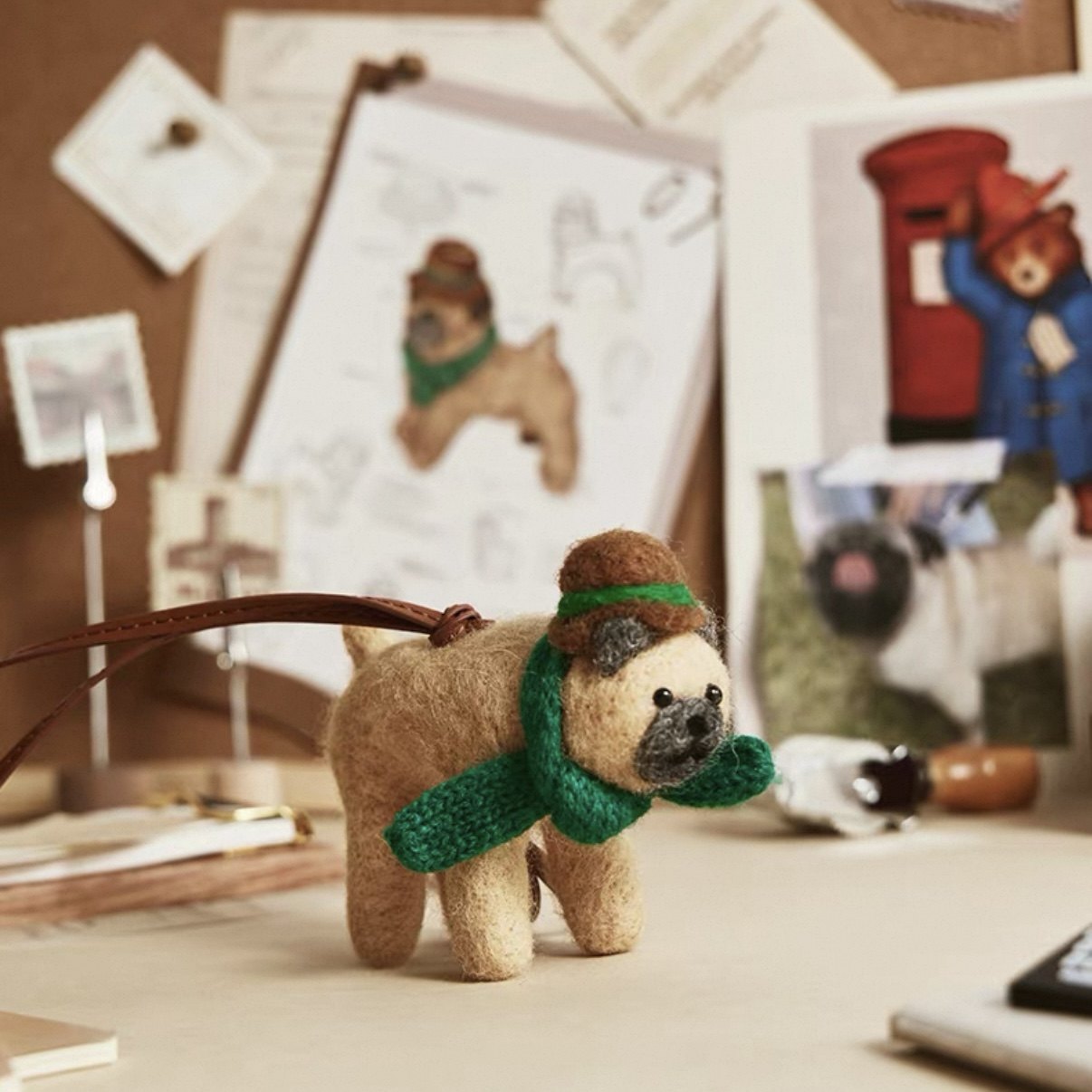 Hehodon厚念羊毛毡香薰挂件摩登小狗系列手工小动物包挂汽车香氛,淘宝优惠券,粉丝福利购,淘宝优惠卷