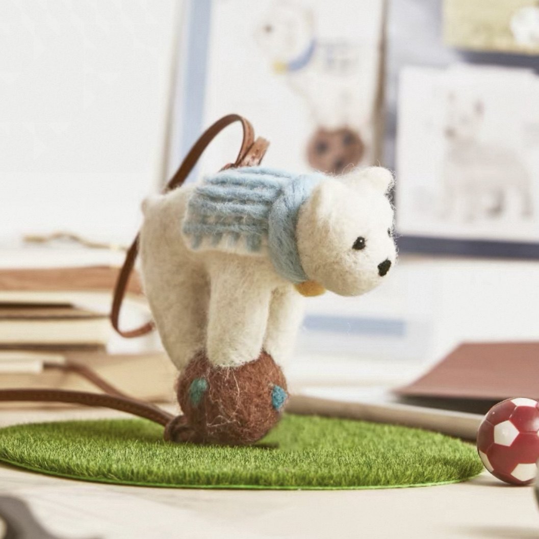 Hehodon厚念羊毛毡香薰挂件摩登小狗系列手工小动物包挂汽车香氛,淘宝优惠券,粉丝福利购,淘宝优惠卷