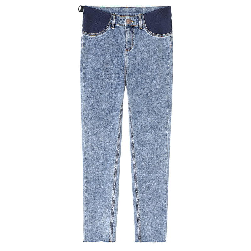 ellieluke孕妇夏季外穿九分牛仔裤 ellieluke孕妇直筒裤