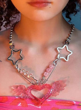 亚克力爱心翅膀y2k千禧辣妹