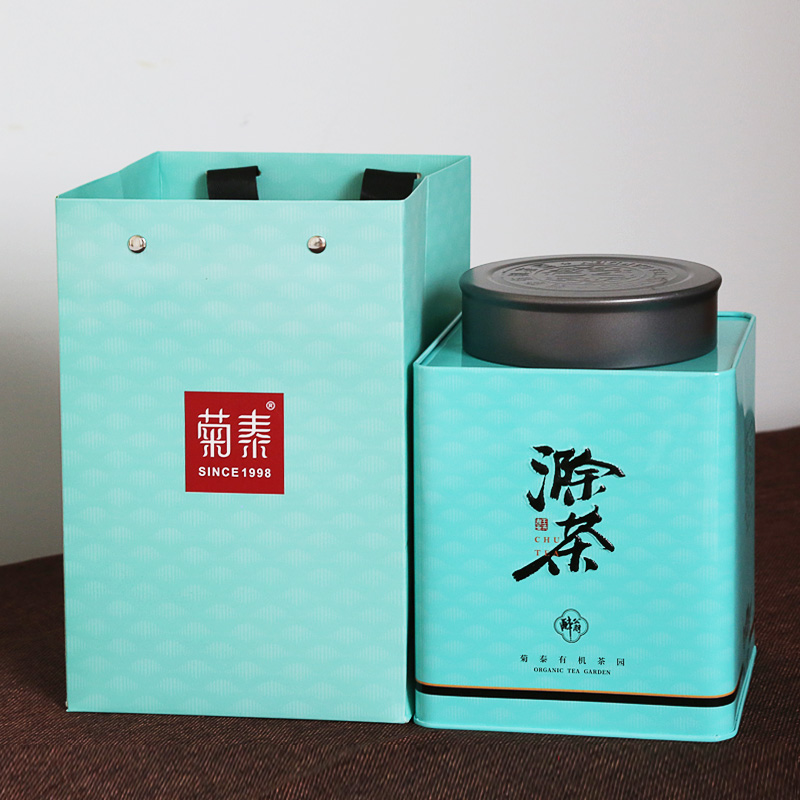 菊泰【2024年新茶】有机茶绿茶250g罐装有机滁茶绿茶毛峰茶