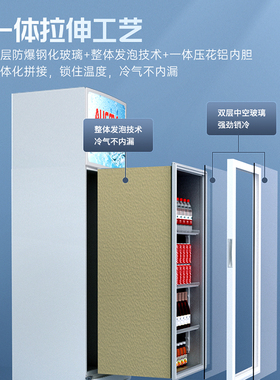 澳柯玛冷藏展示柜一级能效酒水柜