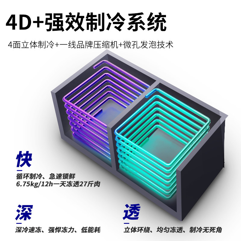 aucma /澳柯玛bcd-217cfa冷冻柜 向达电器冷柜