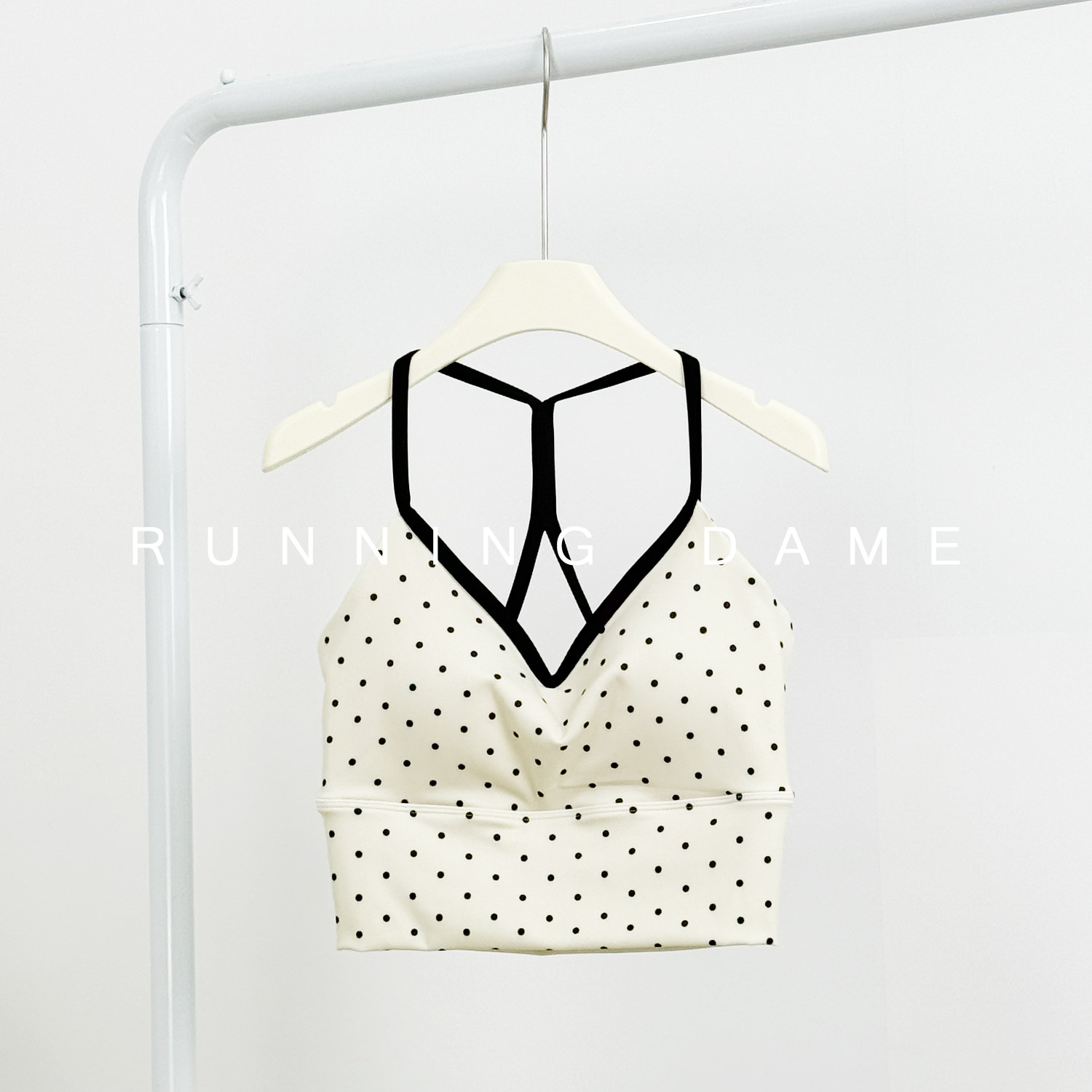 波点运动背心女防震收副乳固定杯美背瑜伽服背心吊带训练健身文胸,淘宝优惠券,粉丝福利购,淘宝优惠卷