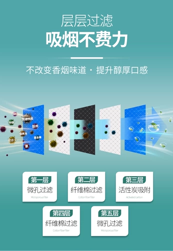 烟嘴客 Оригинальный импортный мундштук, аксессуары, 3мм