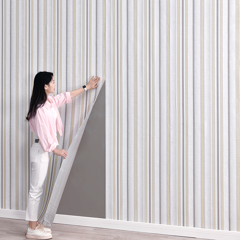 墙面装饰壁纸欧式客厅卧室墙纸自粘防水防潮3d立体墙贴电视背景墙