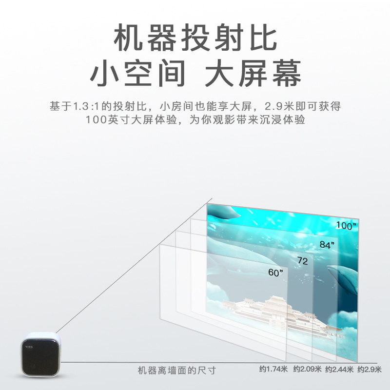 天猫魔屏new m2 / m2pro投影仪手机 天猫魔屏吉铭达投影机