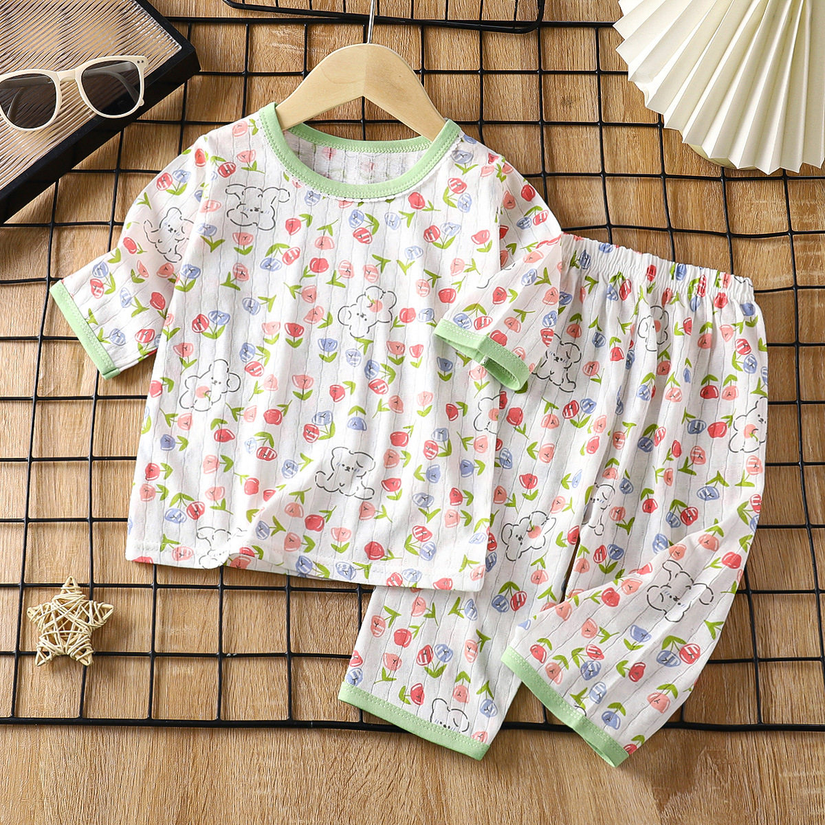 品牌撤柜家居服套装纯棉男衣服女夏款睡衣薄款空调服亲子家庭装,淘宝优惠券,粉丝福利购,淘宝优惠卷