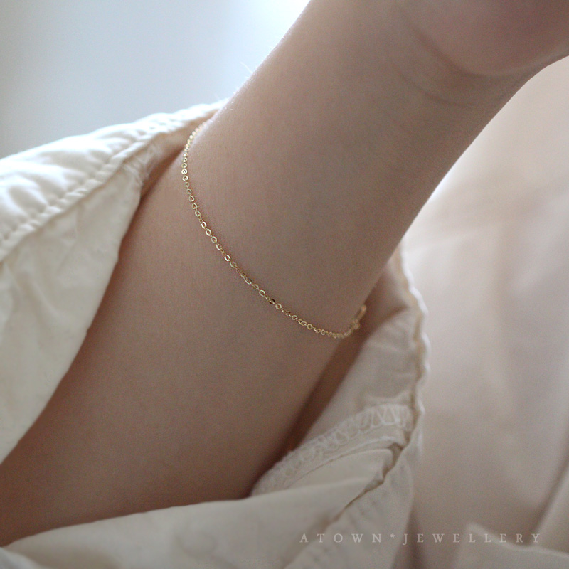 ½ðÊÖÁ´Å® K »Æ½ðÊÖÁ´ÂãÁ´ËØÁ´¼òµ¥°Ù´îϸ¹â 14K µêÖ÷ÍÆ¼ö´¿ ¶¨ÖÆ ATOWN ½ðÊÖÁ´Å® K »Æ½ðÊÖÁ´ÂãÁ´ËØÁ´¼òµ¥°Ù´îϸ¹â 14K µêÖ÷ÍÆ¼ö´¿ ¶¨ÖÆ ATOWN
