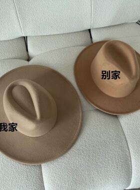 洋气白色网红礼帽张元英转圈张远英张员瑛张圆英同款衣服毡帽子